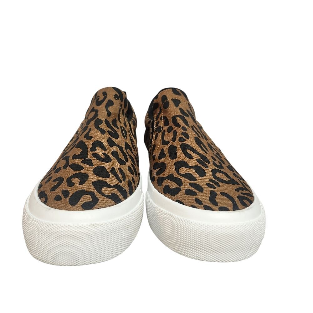 JENN ARDOR Women Classic Slip-On Sneakers Flats Brown Black Leopard Womens 7 - Picture 2 of 8